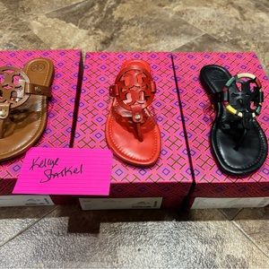 Tory Burch Miller Sandals! NEW!!! 😻🤩 sz 6 
Black Multi